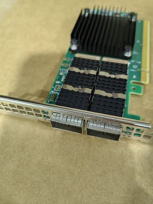 Κάρτα προσαρμογέα δικτύου Mellanox QSFP56 100GbE Dual-Port MCX623106AC-CDAT Εξοπλισμός οπτικών ινών