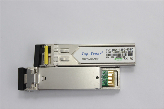 αμφίδρομος πομποδέκτης 1.25Gbps Tx1490nm Rx1310nm 40km SFP
