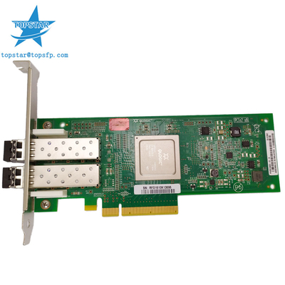 Διπλό κανάλι ινών λιμένων 8Gb Qlogic QLE2562 στον προσαρμοστή του PCI Express Hba