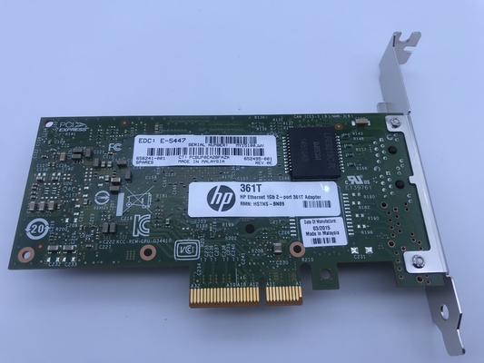1Gb 2 κεντρικός υπολογιστής καρτών δικτύων προσαρμοστών κεντρικών υπολογιστών λιμένων HP 361T Ethernet