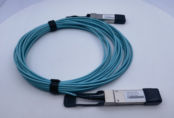 10M aoc-q-100g-10m Arista καλωδίων μπαλωμάτων ινών 100G QSFP28 AOC συμβατό σύστημα