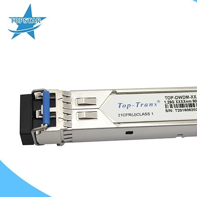 διπλός LC SFP οπτικός πομποδέκτης 80Km 1.25G DWDM SFP καυτός Pluggable
