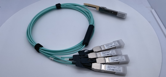 Ενεργό οπτικό καλώδιο 40G QSFP+ ξεμπλοκαρίσματος της Cisco qsfp-4x10g-AOC3M συμβατό σε 4x10G SFP+ 3M
