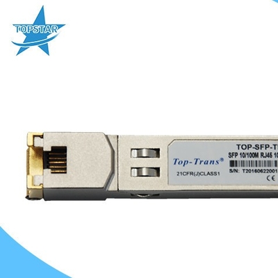 συνδετήρας ROHS πομποδεκτών Rj45 χαλκού SFP 10/100Base 100m