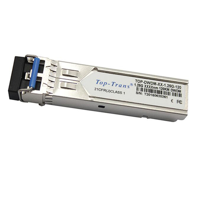 Οπτικός πομποδέκτης 1,25G DWDM SFP 120km Λύση δικτύου απαγωγής χαμηλής ισχύος