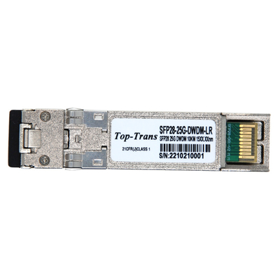 DWDM Optical Module 25G SFP28 Transceiver SMF 1270nmTx / 1330nmRx 10km LC DOM