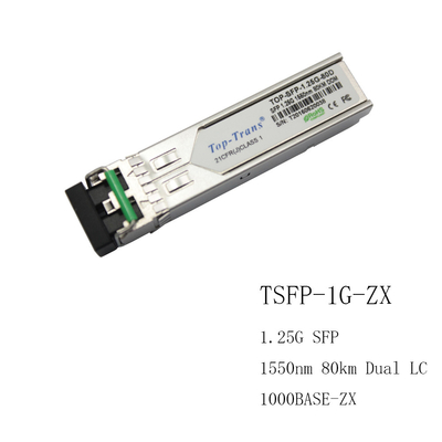 Ενότητα 1550nm 80KM του Πάλο Άλτο παν-SFP-ZX Gigabit Ethernet SFP Singlemode
