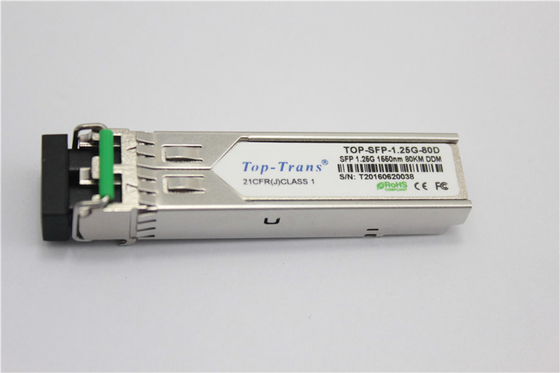 Ενότητα 1550nm 80KM του Πάλο Άλτο παν-SFP-ZX Gigabit Ethernet SFP Singlemode
