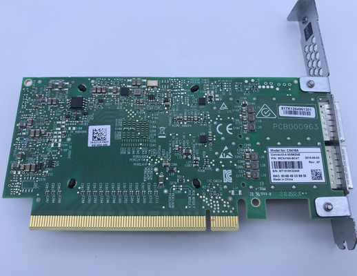 Διπλός προσαρμοστής PCIe3.0 X16 λιμένων QSFP28 Mellanox mcx416a-BCAT 40/56GbE