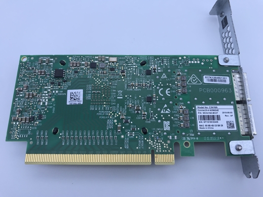 Διπλός προσαρμοστής PCIe3.0 X16 λιμένων QSFP28 Mellanox mcx416a-BCAT 40/56GbE