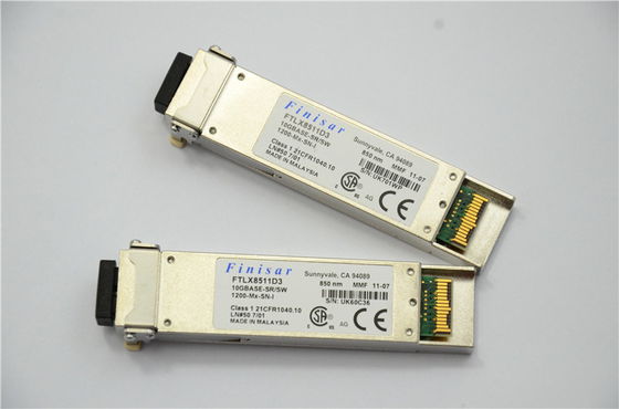 Οπτικός πομποδέκτης Finisar FTLX8511D3 850nm XFP για το 10gbase-SR/SW 10G Ethernet