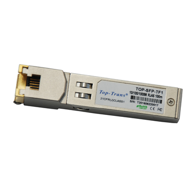 Ιουνίπερος srx-SFP-1ge-τ-ET συμβατή ενότητα μετατροπέων χαλκού RJ45 SFP 100m Cat5