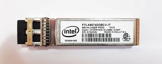 Intel ftlx8574d3bcv-ΕΣΥ πολλαπλού τρόπου Datacom SFP+ οπτική ενότητα πομποδεκτών 1G/10G 850nm
