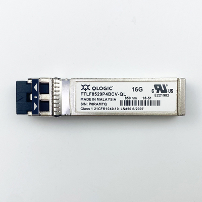 16GB οπτική ενότητα Qlogic ftlf8529p4bcv-QL πομποδεκτών καναλιών 850nm SFP+ ινών