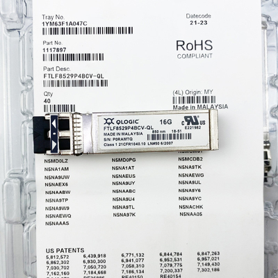 16GB οπτική ενότητα Qlogic ftlf8529p4bcv-QL πομποδεκτών καναλιών 850nm SFP+ ινών