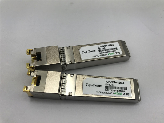 Συμβατός 10G πομποδέκτης χαλκού RJ45 SFP+ Mellanox mfm1t02a-τ 10gbase-τ