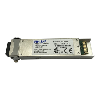 Finisar FTLX8512D3BCL 300m πολλαπλού τρόπου Datacom XFP οπτική ενότητα πομποδεκτών 10Gb/S 850nm