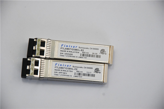 Αρχικό Finisar FTLX8571D3BNL Module Compatible 10Gb/S 850nm SFP+ Οπτικός Πηρακτής Datacom