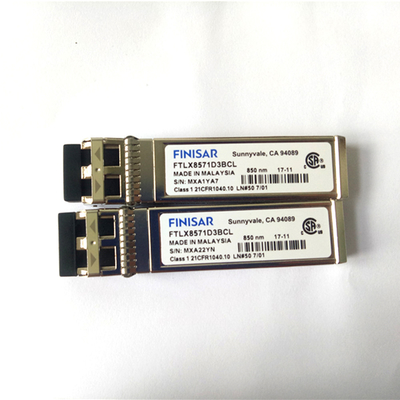 Φινισάρ FTLX8571D3BCL 10Gb/s 850nm πολυμέθοδος Datacom SFP+ οπτική μονάδα δέκτη