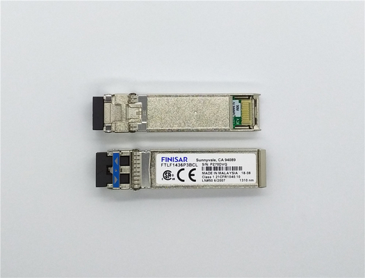 Φινισάρ FTLC1154RDPL 10km 100GBASE-LR4 QSFP28 SMF Οπτική Μονάδα Πιστολήπτη