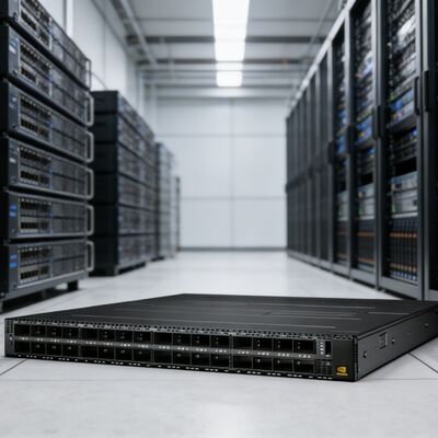 NVIDIA MQM9790-NS2F 64-Port 400G InfiniBand Switch P2C Airflow for HPC Cluster