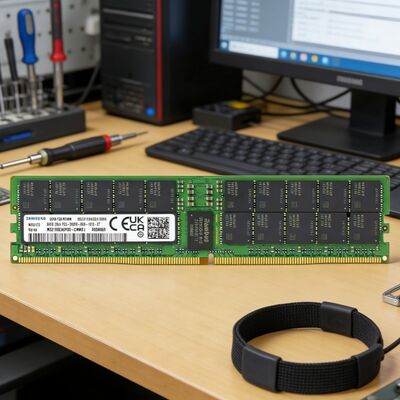 Πρωτότυπο Samsung M321R8GA0PB0-CWMCJ 64GB DDR5 ECC RDIMM 288-Pin για Enterprise Server