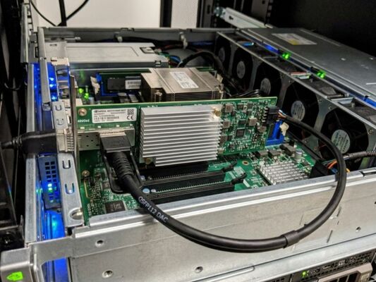 Mellanox MCX75310AAS-NEAT ConnectX-7 400Gb/s NDR InfiniBand Single Port OSFP PCIe 5.0 x16 κάρτα δικτύου για διακομιστή AI