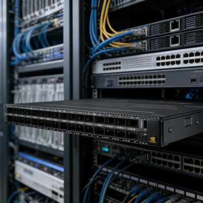 NVIDIA MQM9790-NS2R Quantum-2 1U NDR 400Gb/s InfiniBand Switch 64 θύρες 32 OSFP μη διαχειριζόμενη αντίστροφη ροή αέρα C2P για AI Cluster DGX H100