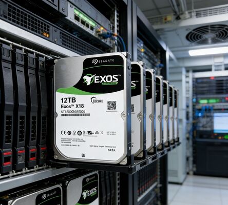 Seagate Exos X18 ST12000NM000J 12TB 7200RPM SATA 6Gb/s Enterprise σκληρός δίσκος