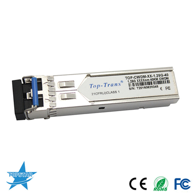 Οπτικός πομποδέκτης SMF SFP 1.25G 1310nm 40km Toptrans CWDM SFP