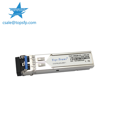 Οπτικός πομποδέκτης SMF SFP 1.25G 1310nm 40km Toptrans CWDM SFP
