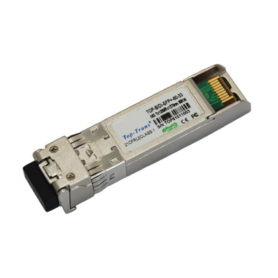 10Gb/S 60km διπλός LC BIDI οπτικός συνδετήρας πομποδεκτών SFP