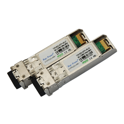 10Gb/S 60km διπλός LC BIDI οπτικός συνδετήρας πομποδεκτών SFP