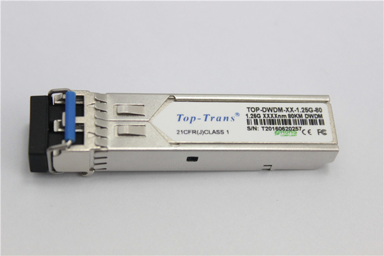 διπλός LC SFP οπτικός πομποδέκτης 80Km 1.25G DWDM SFP καυτός Pluggable