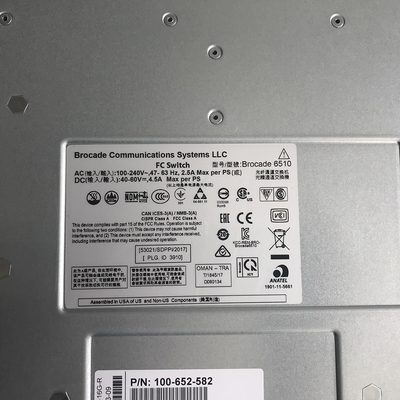 BR-6510dc-24-8g-ρ μπροκάρ 6510 ΣΥΝΕΧΉΣ δύναμη 24P 8GB SWL διακοπτών SAN